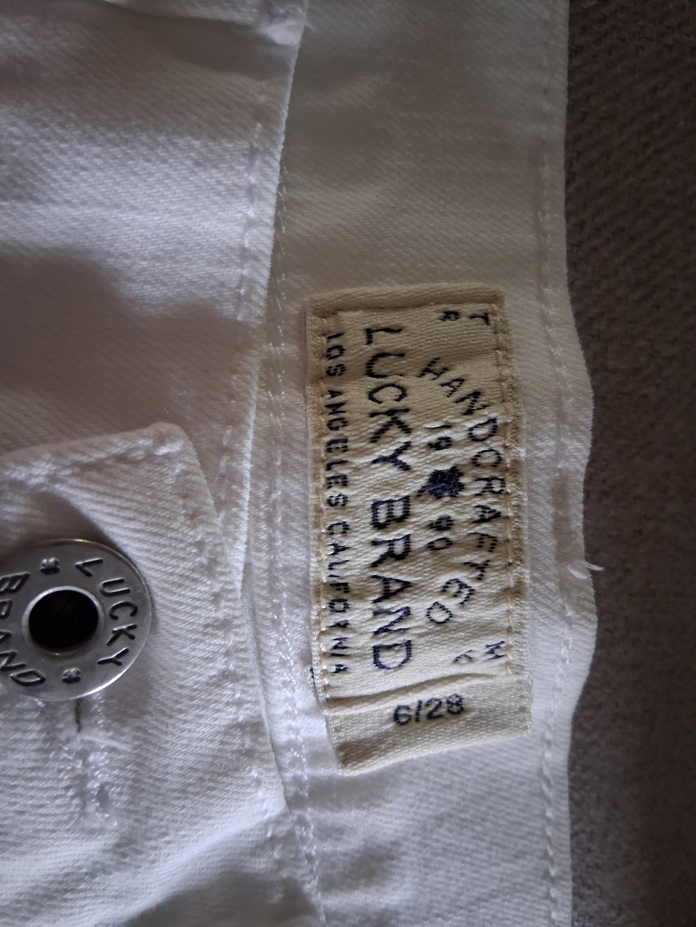 Lucky Brand White Denim Jeans